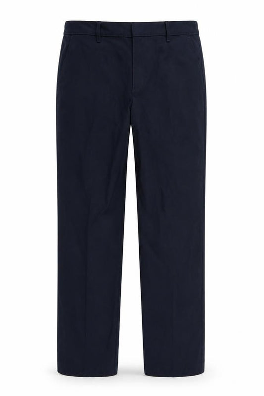 Front view of Marks & Spencer girls’ blue carrot trousers, size 15-16, years