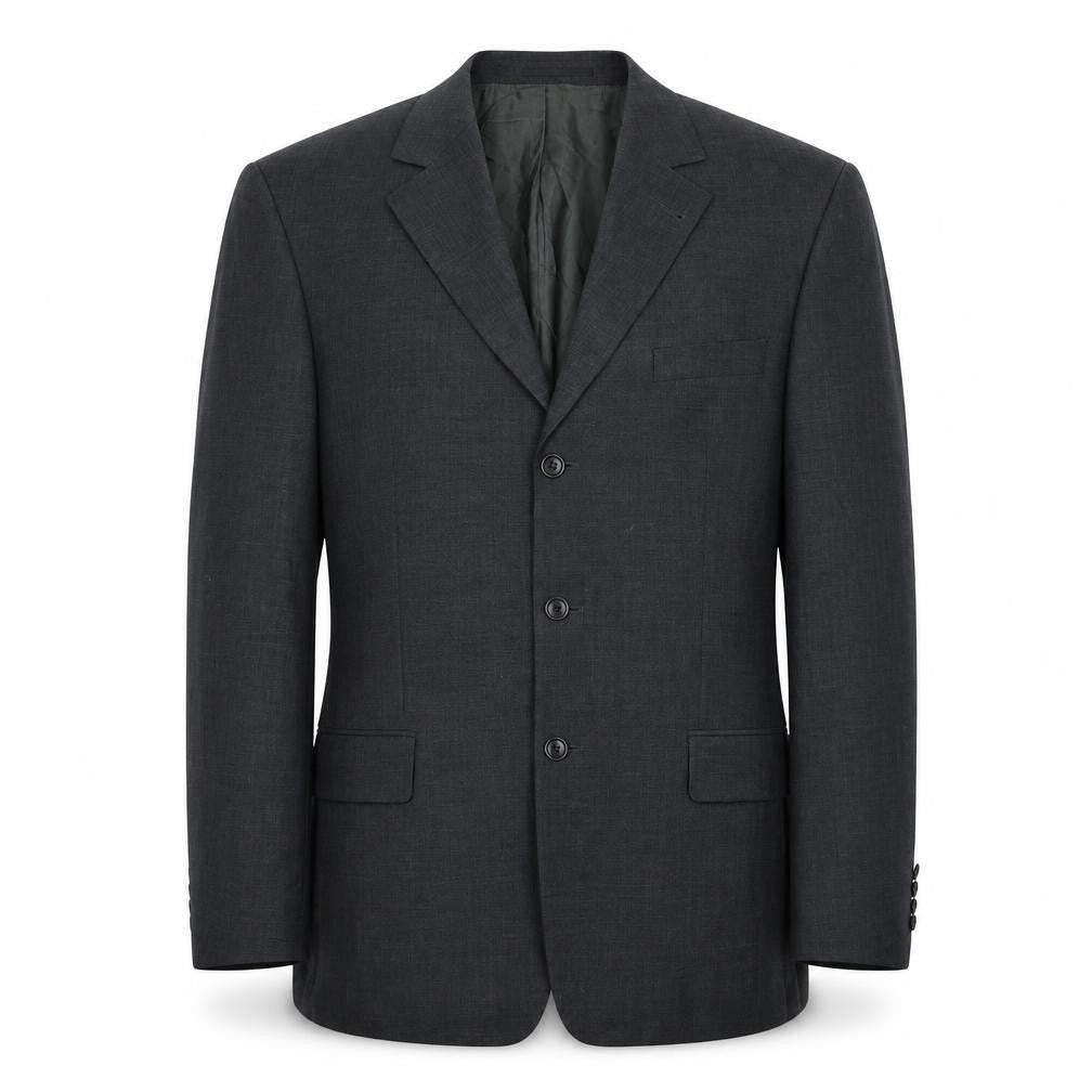 Front view of Cezani men’s black jacket blazer, size 42