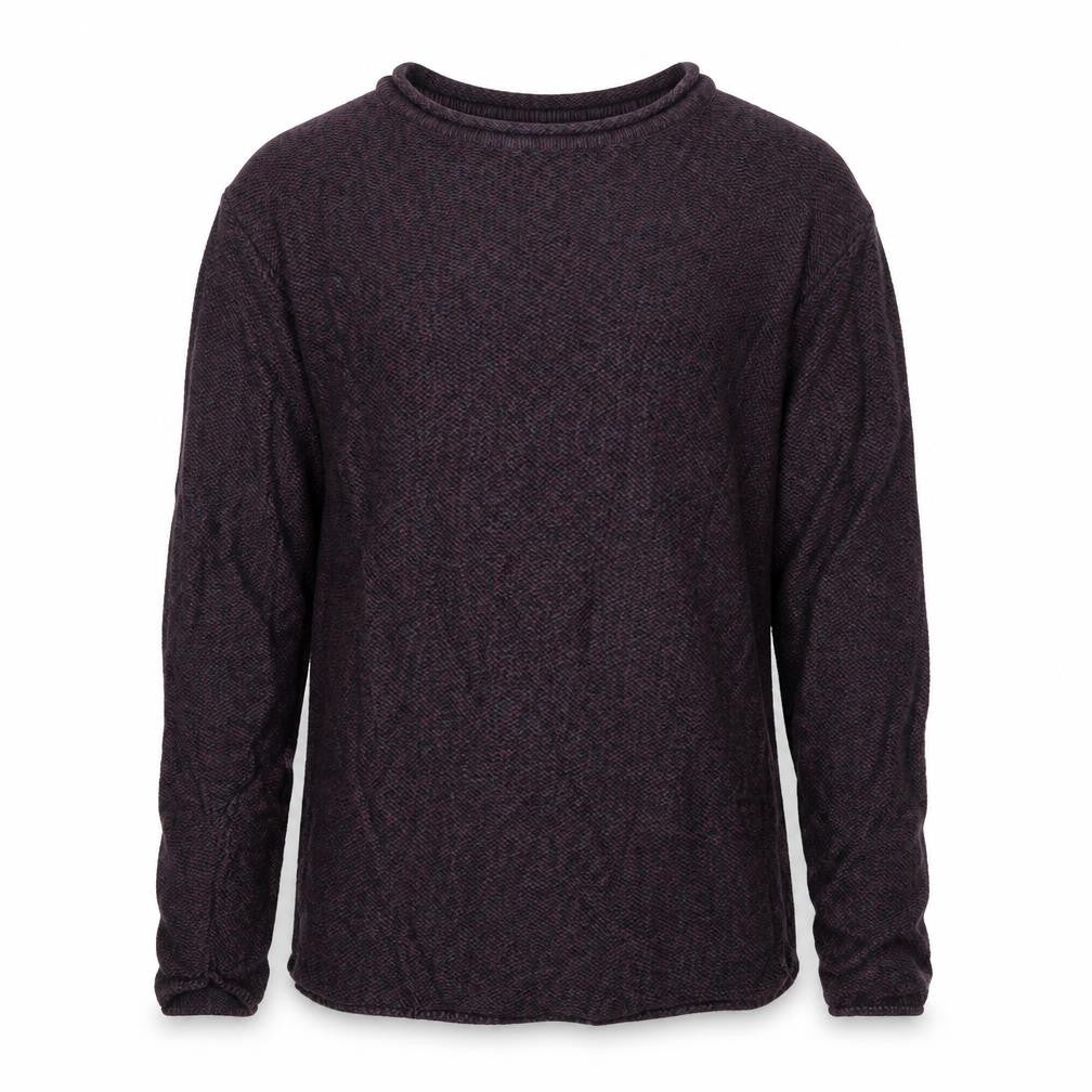 Front view of Cedarwood State men’s purple jumper, size M