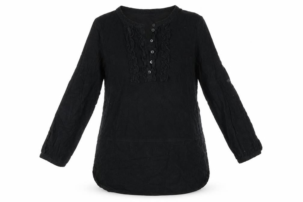 Front view of Gap girls’ black a-line, size L