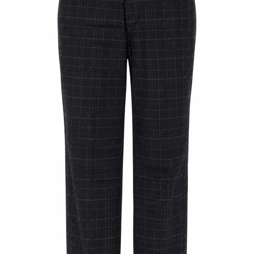 Dunlop  Womens Black Check  Trousers  Size 34 in L30 in