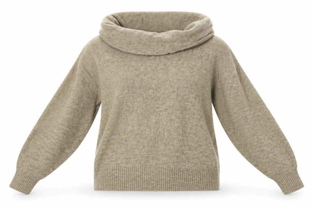 Front view of H&M women’s brown jumper, size S