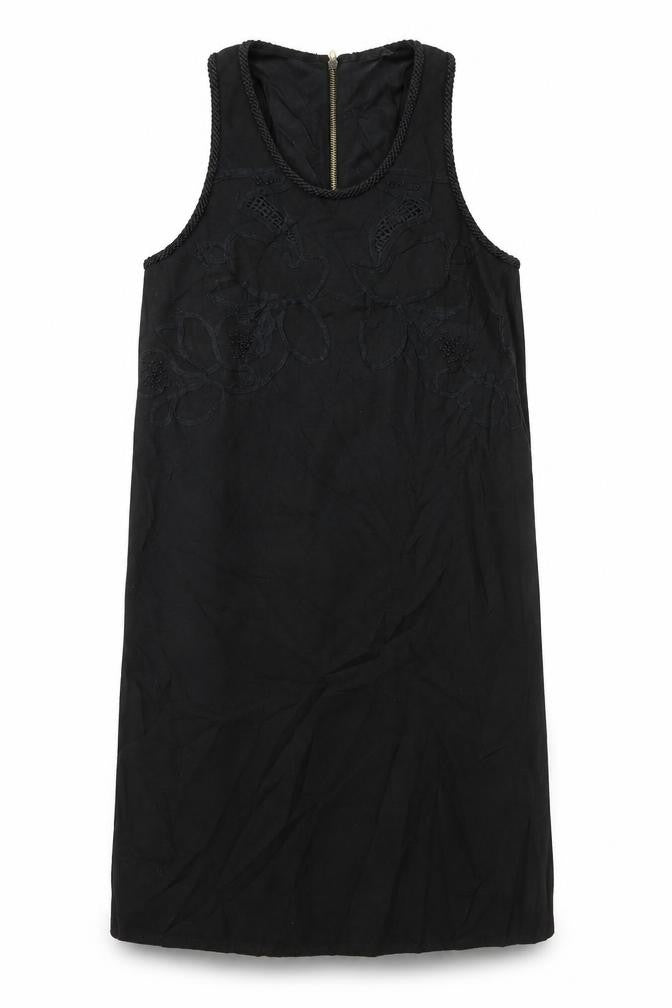 Front view of Renuar women’s black shift, size S