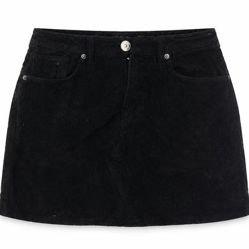 BDG Womens Black  Corduroy Mini Skirt Size S
