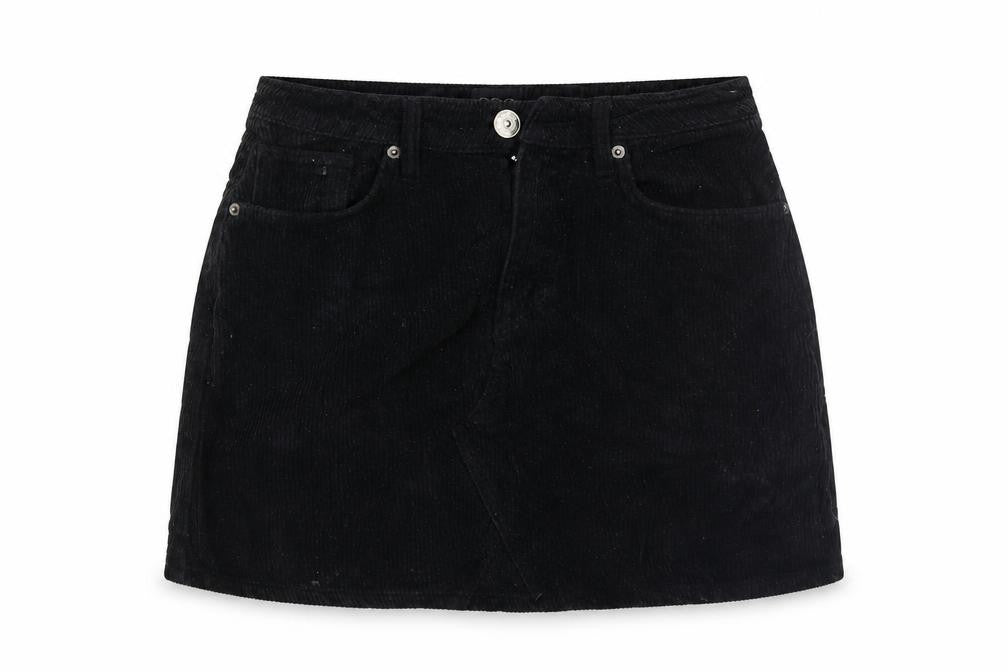 BDG Womens Black  Corduroy Mini Skirt Size S