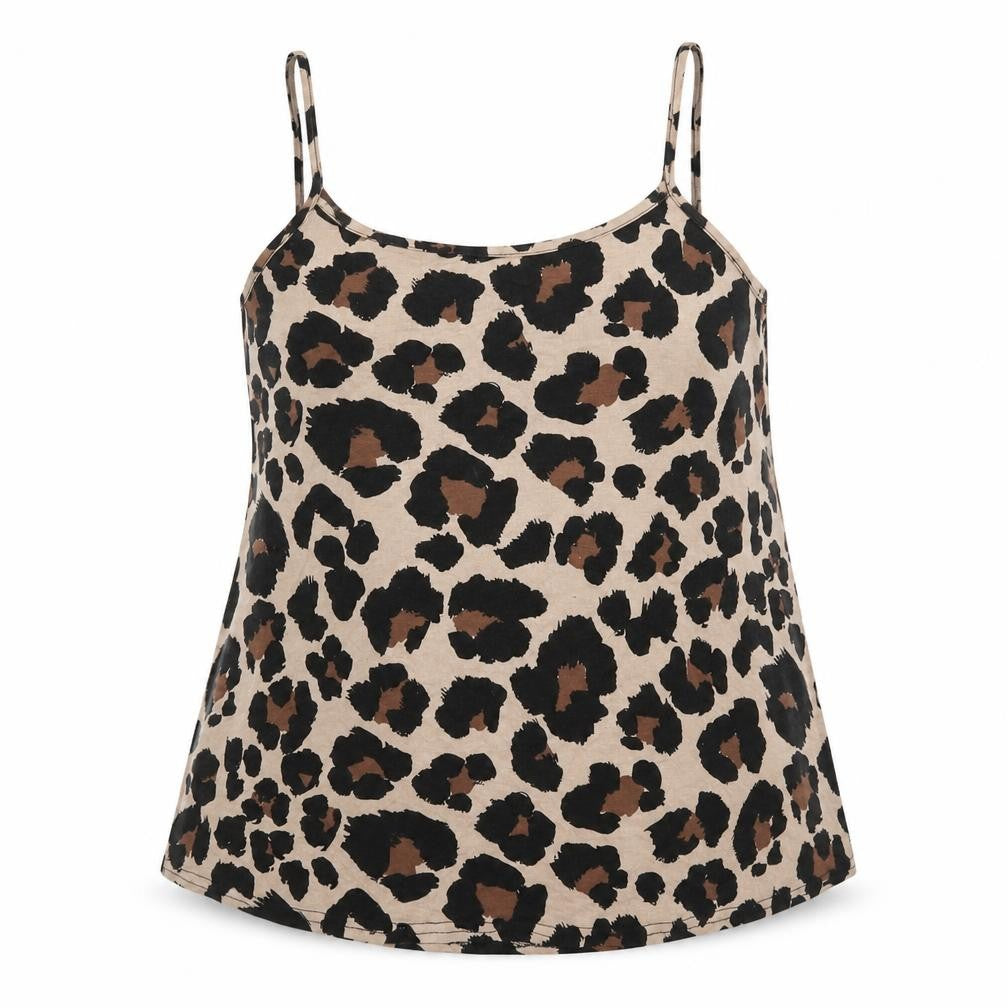 Boohoo Womens Brown Animal Print  Camisole Tank Size 8