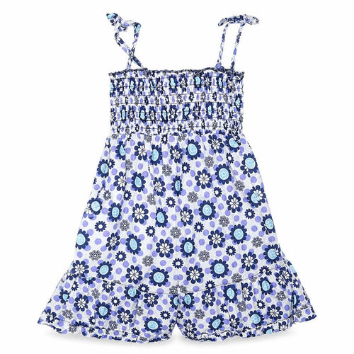 Cherokee Baby Blue Floral  Fit & Flare  Size 12-18 Months