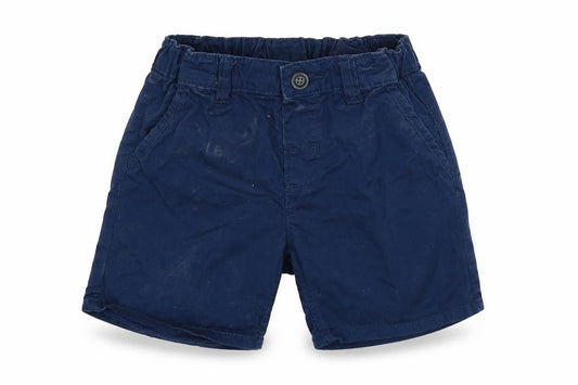 Front view of H&M Baby Blue Cargo Trousers, size 9-12, Months