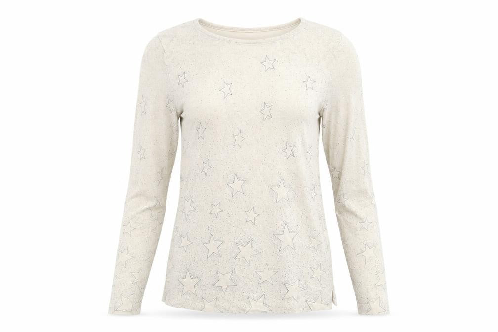 Monsoon Womens Beige Geometric Knit Pullover Jumper Size S