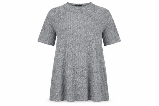 Front view of Sfera women’s blue knit jumper dress, size M
