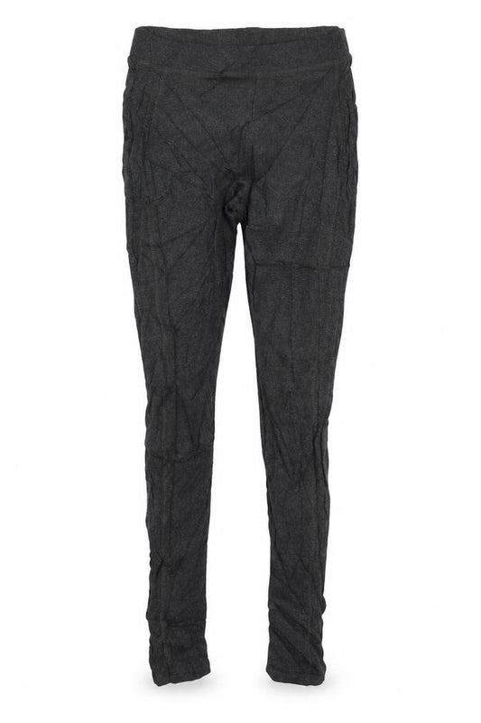 Front view of Indigo women’s grey jogger leggings, size UK 8, 27-inch leg