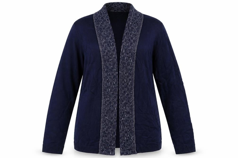 Classic Womens Blue   Cardigan Jumper Size L