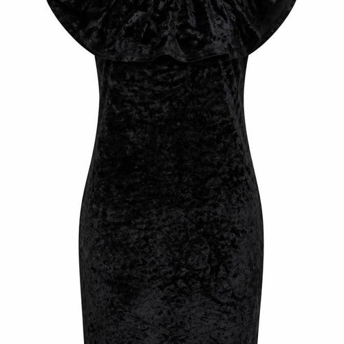 Ethan And Amy Womens Black Batik Velour Bodycon  Size S