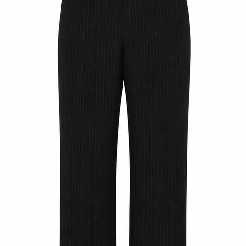 Preworn Womens Black Striped  Trousers  Size 12 L29 in