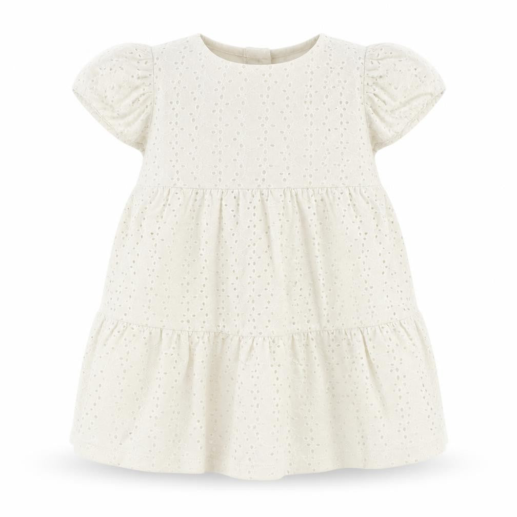 Front view of Primark girls’ yellow shift, size 9-12, months