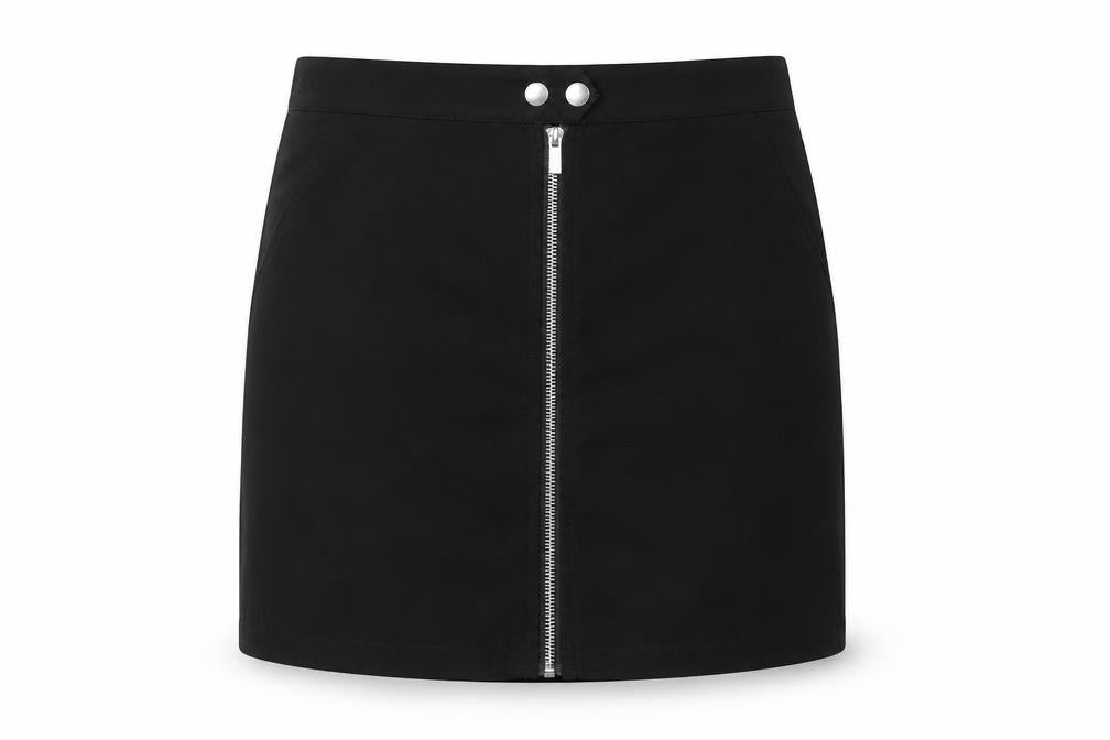 Front view of New Look women’s black straight & pencil skirt, size UK 10
