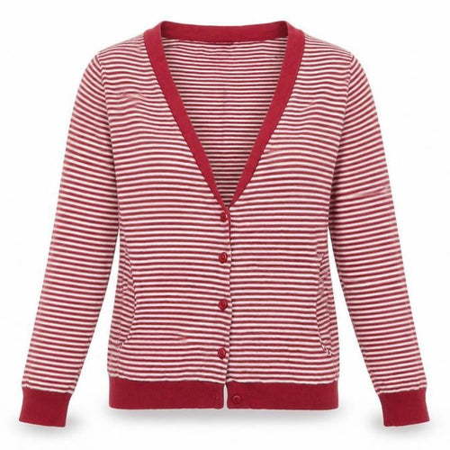 Gap Womens Pink Striped  Cardigan Jumper Size M