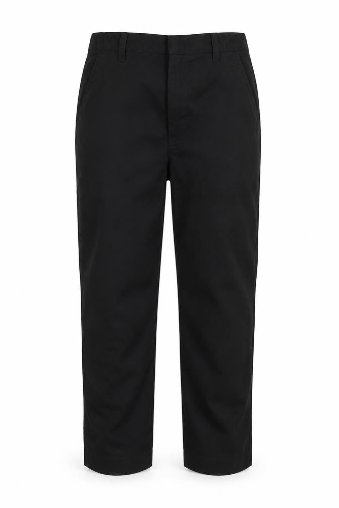 Preworn Girls Black   Chino Trousers Size 9 Years