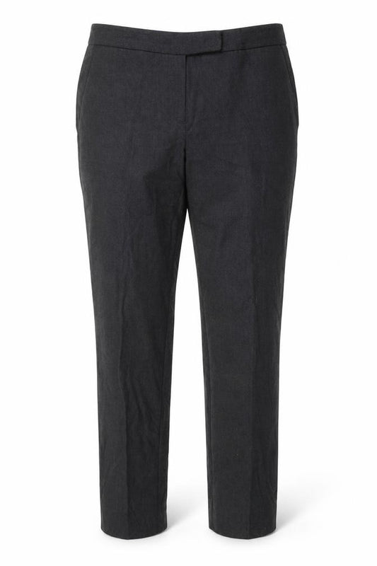 Front view of MAX&Co. men’s grey dress pants trousers, size 32, in, 25-inch leg