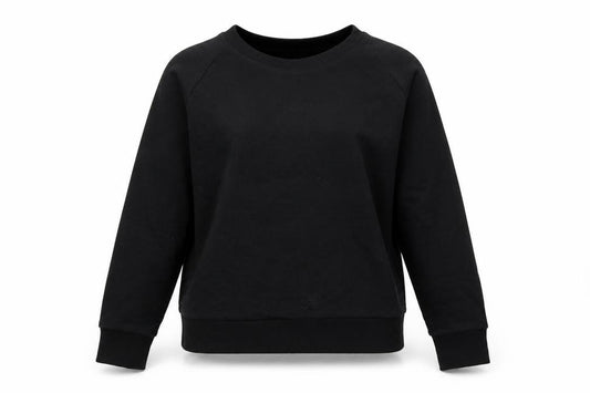 Front view of PRETTYLITTLETHING women’s black jumper, size L