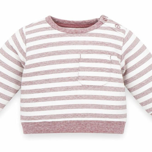 Matalan Baby White Striped  Pullover Jumper Size 3-6 Months