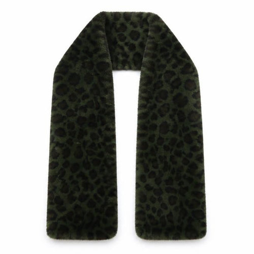 Preworn Womens Green Animal Print   Shawl/Wrap