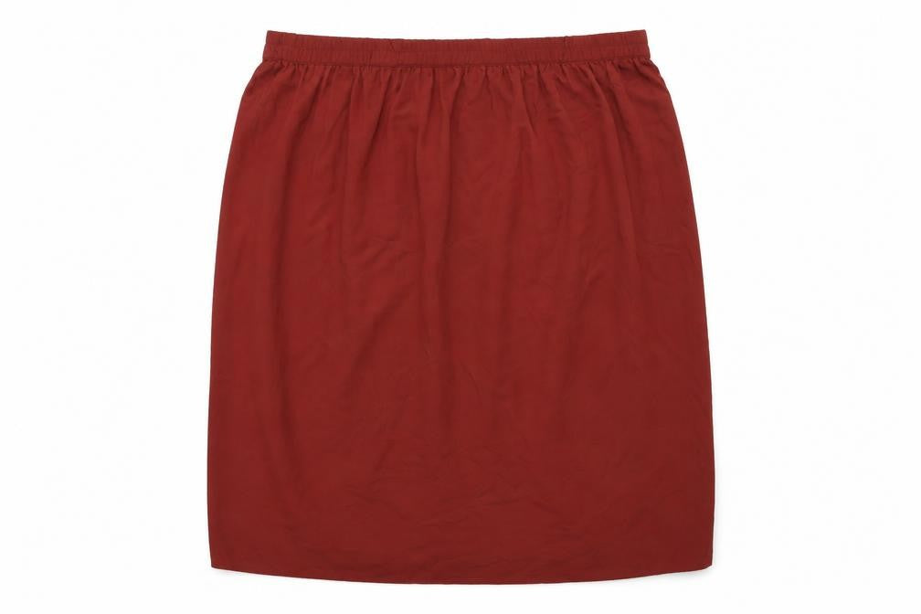 Front view of Atmosphere women’s brown a-line skirt, size UK 14