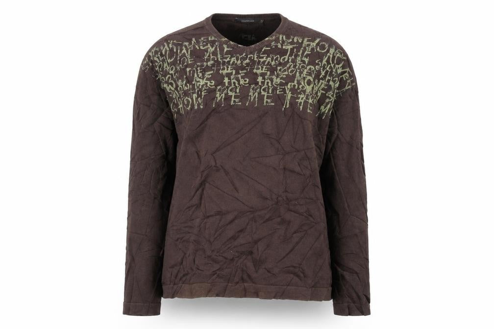Front view of River Island women’s brown jumper, size M