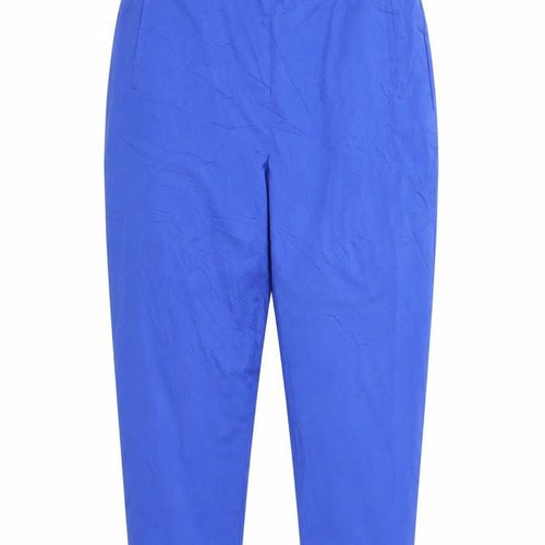 Marks and Spencer Womens Blue   Cropped Trousers Size 34 in L22 in