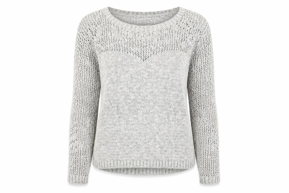 Warehouse Womens Grey   Pullover Jumper Size 8