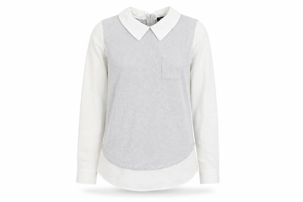 Front view of g2000 women women’s grey jumper, size UK 4, - top/jumper