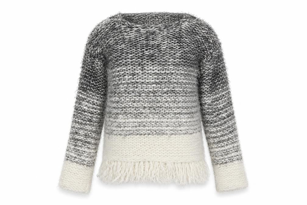 Front view of Zara girls’ grey pullover sweatshirt, size 7, years