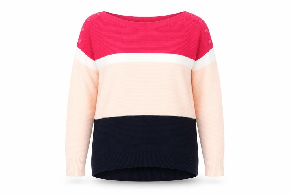 Debenhams Womens Multicoloured Striped  Pullover Jumper Size 8