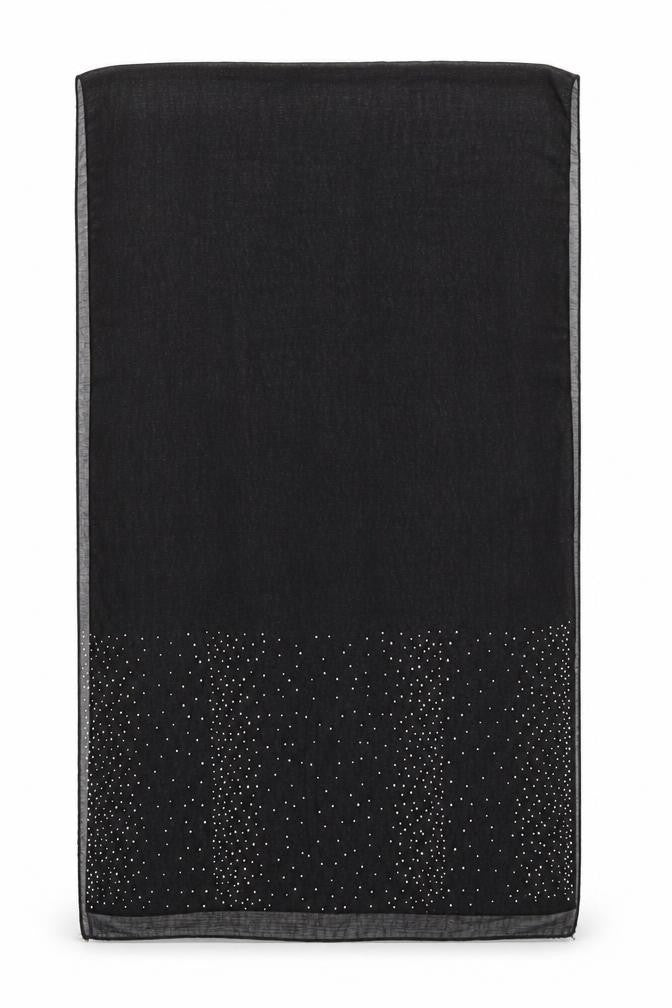 Front view of Preworn women’s black shawl/wrap