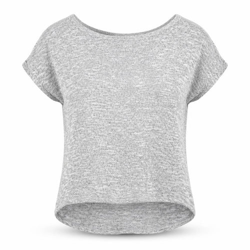 New Look Womens Grey   Pullover Jumper Size 8  - cold Shoulder