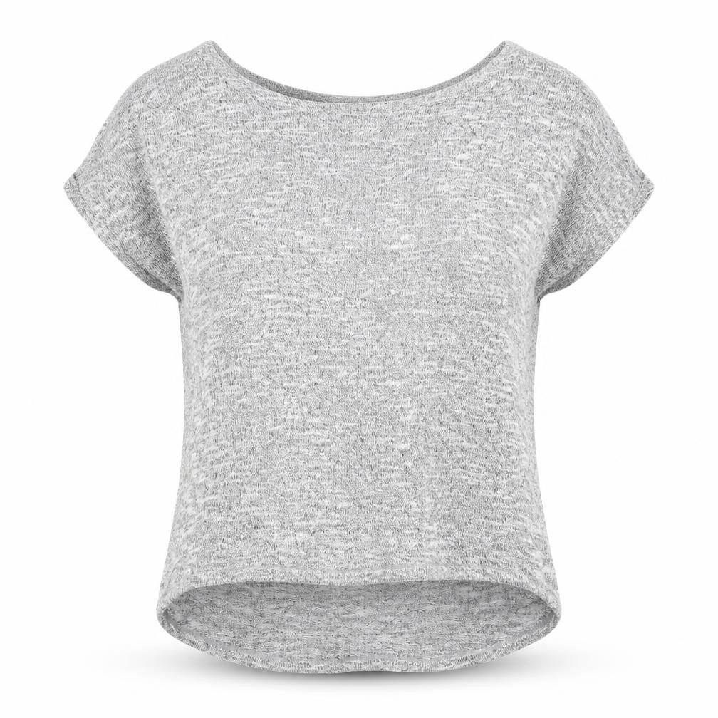New Look Womens Grey   Pullover Jumper Size 8  - cold Shoulder
