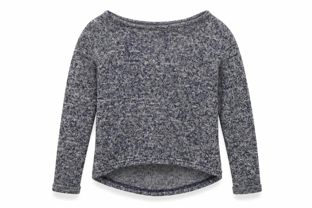 Front view of New Look girls’ blue knit jumper, size 12-13, years