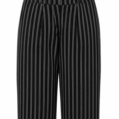 New Look Womens Black Striped  Bloomer Trousers Size 12 L23 in
