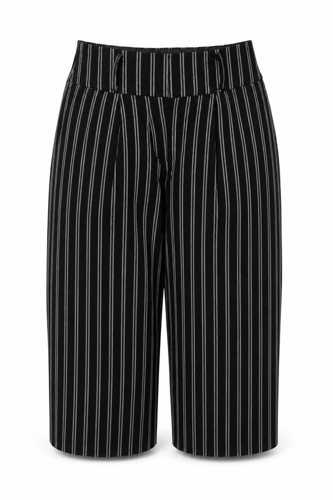 New Look Womens Black Striped  Bloomer Trousers Size 12 L23 in