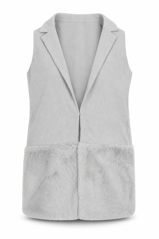 Front view of Select women’s grey cardigan jumper, size UK 12