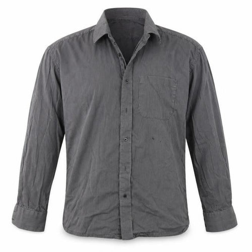 Unity World Wear  Mens Grey Striped   Dress Shirt Size 42