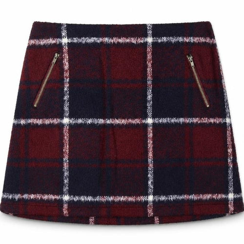 George  Womens Red Check  A-Line Skirt Size 30 in