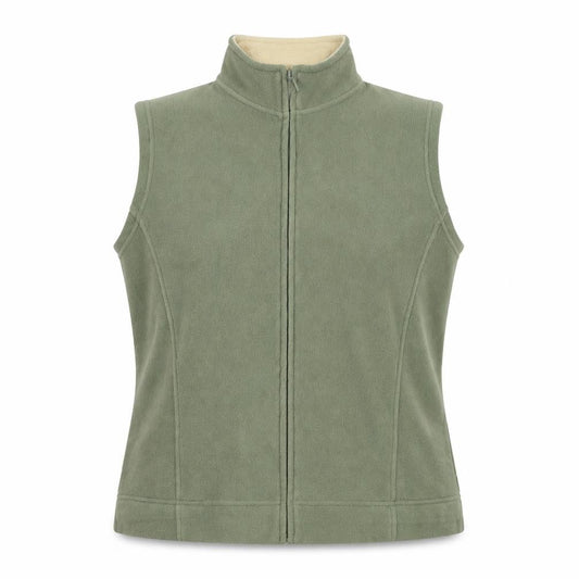 Front view of EWM women’s gold bomber jacket jacket, size UK 14