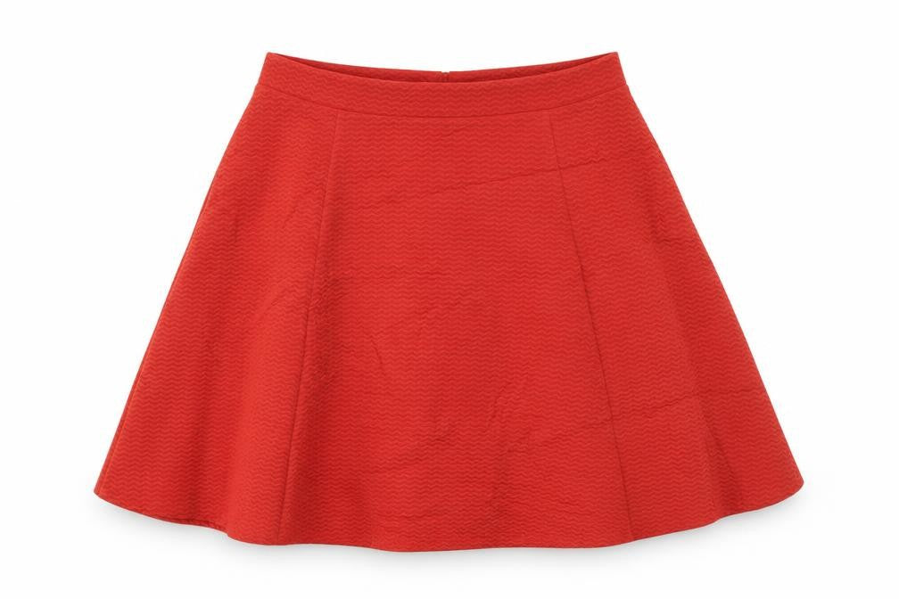 George Womens Brown Geometric  Skater Skirt Size 30 in