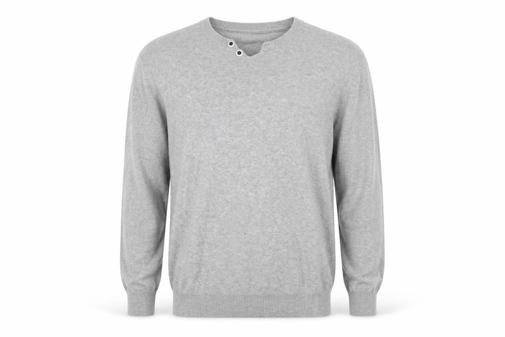 Front view of River Island men’s grey jumper, size XL