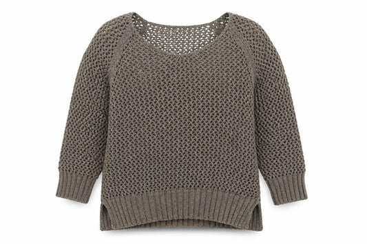 Front view of Papaya women’s green jumper, size UK 12