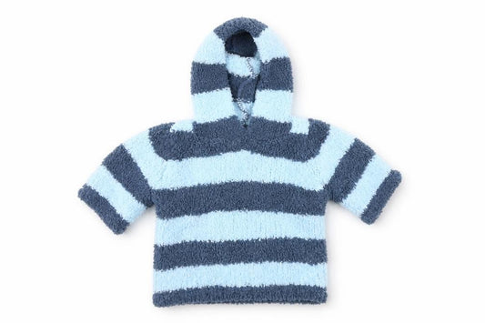 Front view of Cherokee Baby Blue Striped jumper, size 3-6, Months