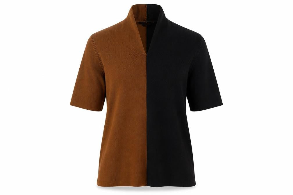Jesire Womens Brown   Basic Blouse Size L