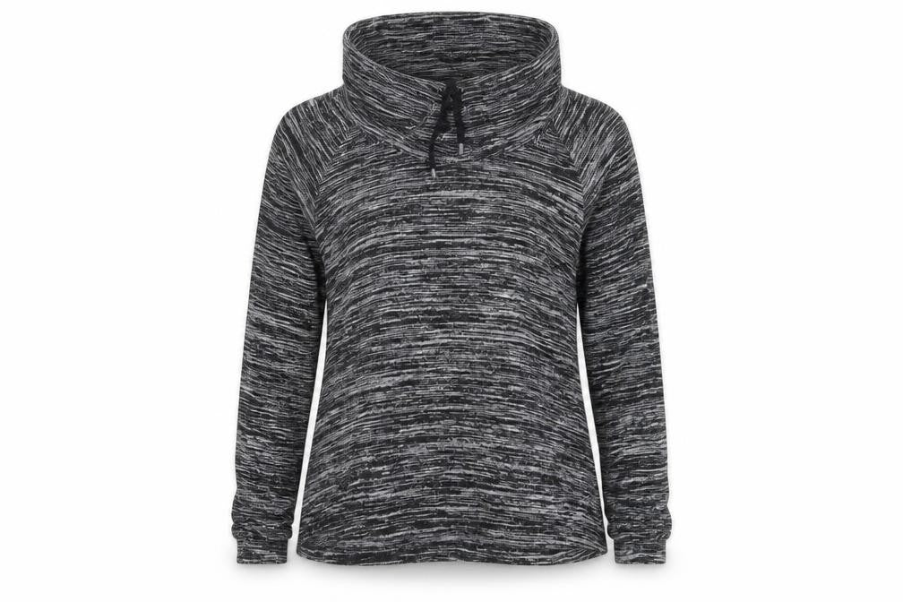 Front view of Peacocks men’s grey pullover hoodie, size M