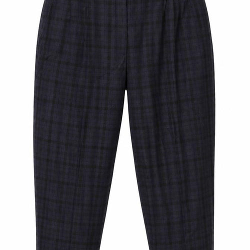 Marks and Spencer Womens Purple Check  Capri Trousers Size 32 L27 in